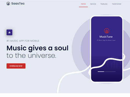 手机音乐app应用官网模板