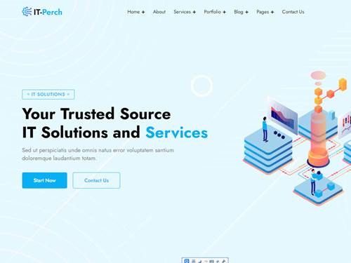 IT解决方案服务公司网站模板